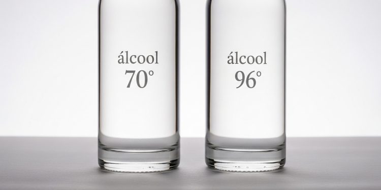 A diferença real entre álcool de 70 e 96 que ninguém imagina