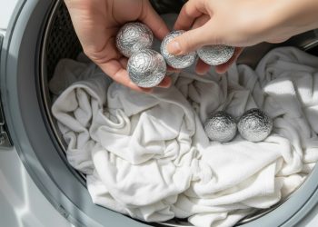 Clareamento natural: o truque do papel alumínio nas roupas