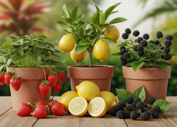 As 3 frutas que você planta em vasos e colhe mesmo em espaços pequenos