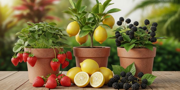 As 3 frutas que você planta em vasos e colhe mesmo em espaços pequenos