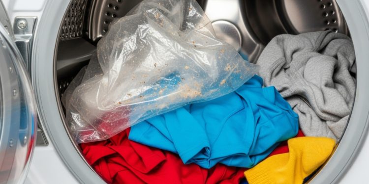 Colocar um saco plástico na máquina de lavar: para que serve e por que é recomendado