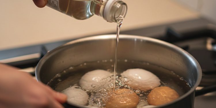 Truque simples com vinagre para os ovos descascarem facilmente
