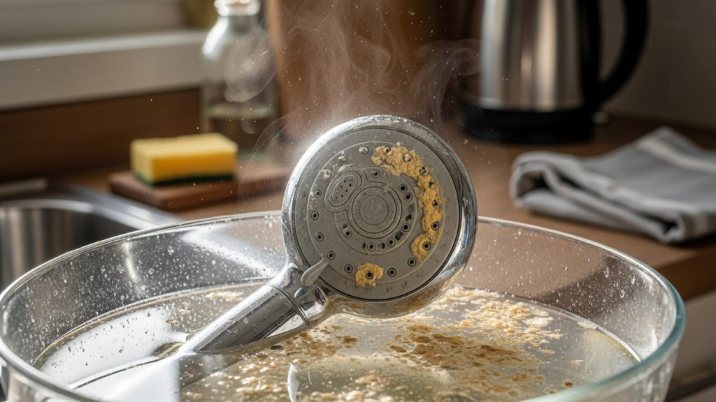 Aprenda a remover o calcário do chuveirinho e recuperar a pressão da água de forma simples e rápida