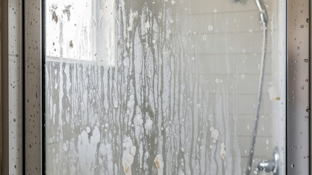 O spray caseiro que evita manchas no box de vidro após o banho