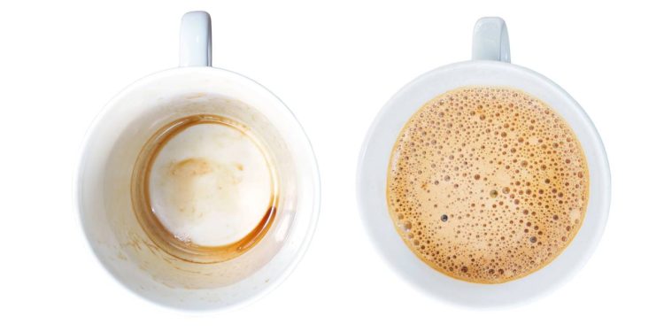 Você sabia que métodos naturais podem eliminar manchas de café das canecas?