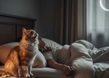 Por que os gatos miam mais alto de madrugada?
