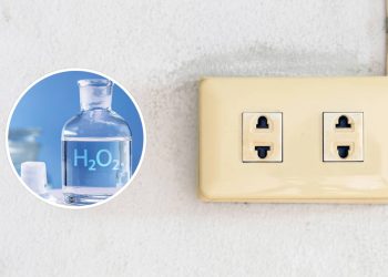 Truque com água oxigenada que devolve o brilho das tomadas