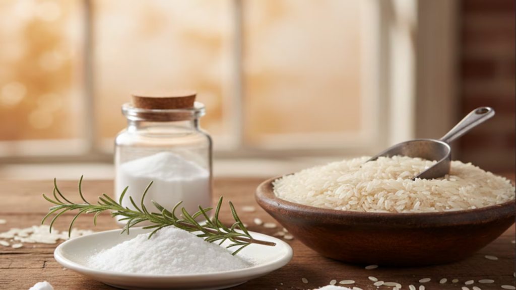 Bicarbonato de sódio e arroz: qual é o propósito de colocá-los em um pote dentro de casa?