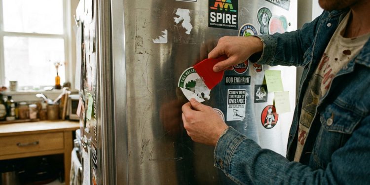 Método fácil para remover adesivos de geladeira sem esforço