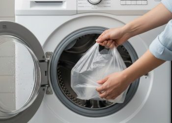 Saco plástico na máquina? O truque das roupas sem fiapos