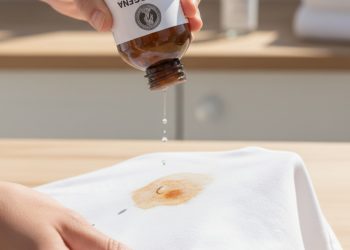 Como tirei mancha de ferrugem da roupa com água oxigenada