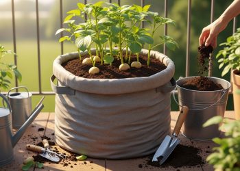 Não precisa de terra: aprenda o método para cultivar batata em sacos plásticos