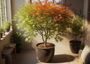 A árvore que muda de cor o ano todo e cresce em varandas pequenas