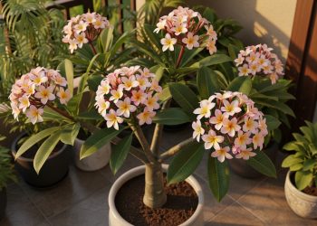 A árvore tropical perfeita para cultivar em vaso que enche o jardim de perfume