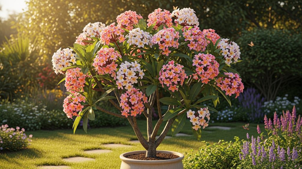 A árvore tropical perfeita para cultivar em vaso que enche o jardim de perfume