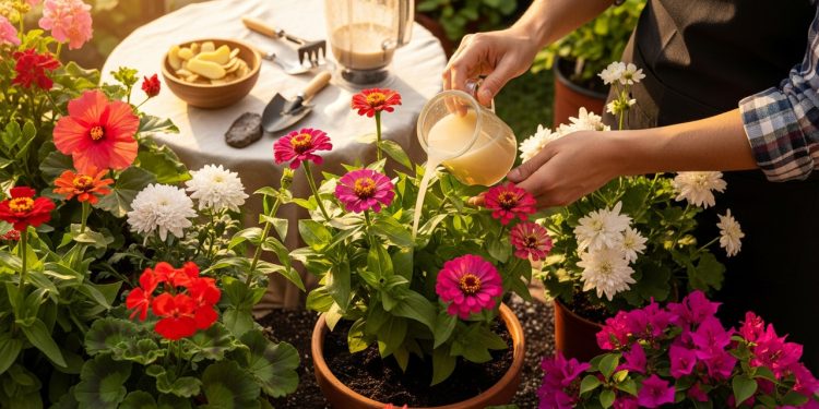 O adubo caseiro com cascas de batata que é o segredo para ter flores o ano inteiro em qualquer vaso