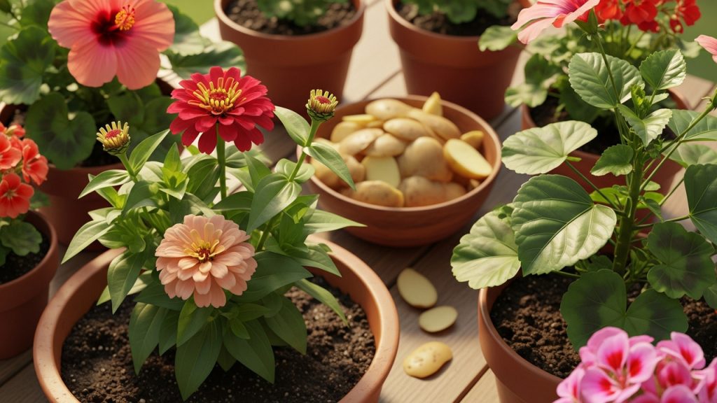 O adubo com cascas de batata que faz qualquer planta florescer muito