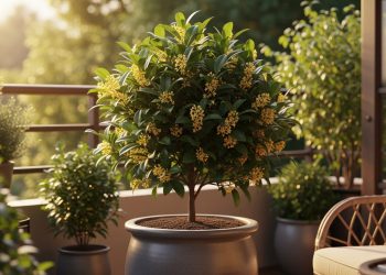A árvore que pode ser cultivada em vasos e que enche o jardim com seu perfume natural