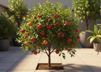A árvore perfeita para o seu pátio que não racha o piso e dá frutos