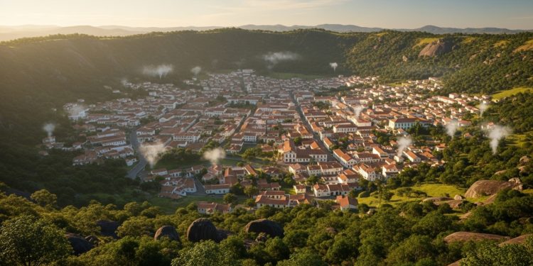 A única cidade brasileira dentro de uma caldeira vulcânica de 30 km de diâmetro com águas termais de 45°C e qualidade de vida que atrai aposentados de todo o Brasil