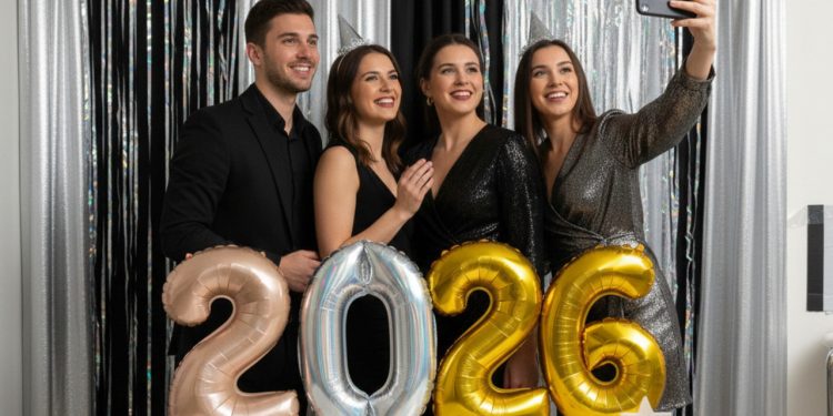 Parede instagramável para Réveillon fácil, barata e que rende fotos perfeitas