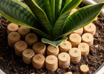 O hábito de colocar rolhas na terra cria um sistema de aeração natural que facilita a drenagem e afasta pragas do jardim