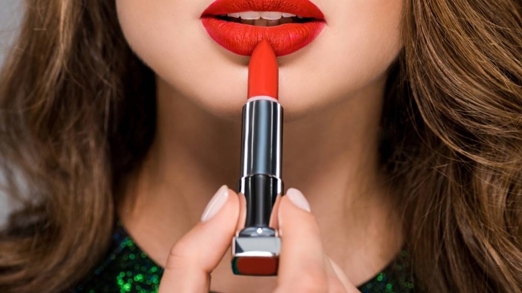 batom vermelho