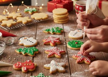 Como fazer biscoitos enfeitados de Natal macios, crocantes e fáceis de decorar