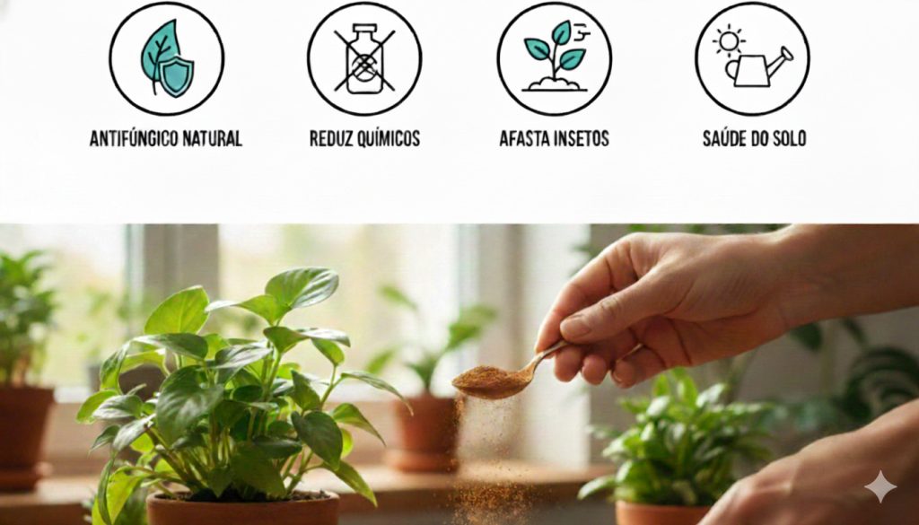 canela nas plantas