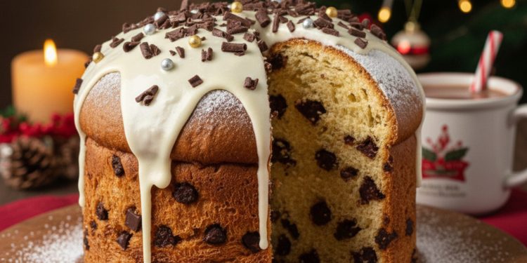 Esse bolo tipo panetone fica tão fofo que parece de padaria