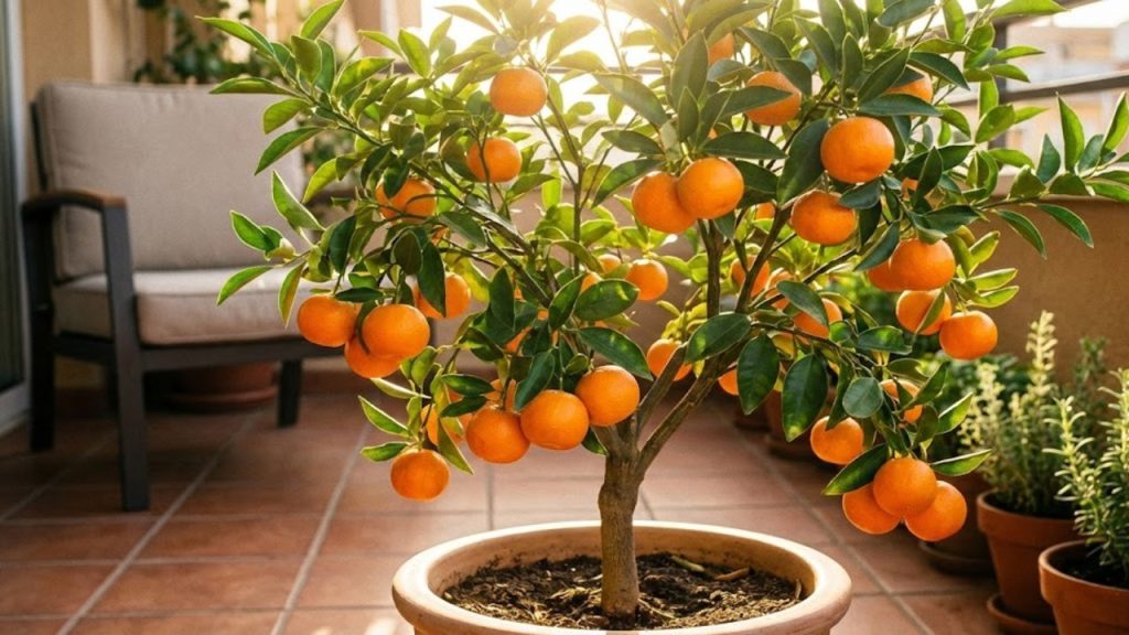 A árvore que dá frutos, cresce em vaso e é um símbolo de fortuna