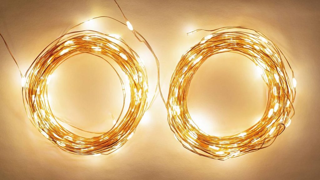 decoração econômica de Ano Novo com LED