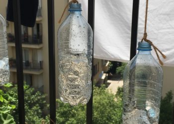 Não é para decoração: saiba por que pendurar garrafas de plástico na varanda