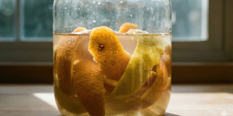 O segredo do vinagre com casca de laranja que substitui qualquer produto de limpeza