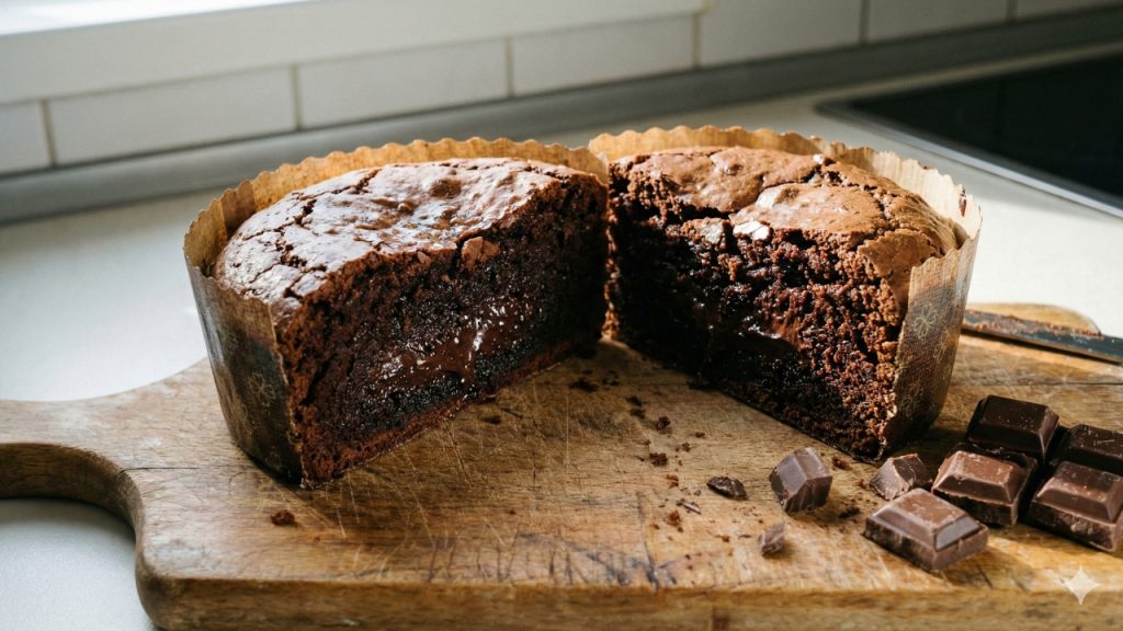 O brownie de Natal em formato de panetone para presentear toda família