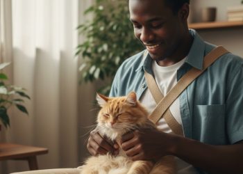 Eu aprendi a acalmar meu gato no dia de fogos usando apenas uma técnica de pano