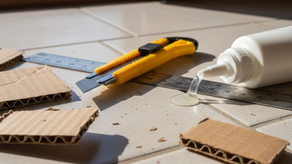 Reaproveitei caixas de papelão e montei uma sapateira charmosa e funcional