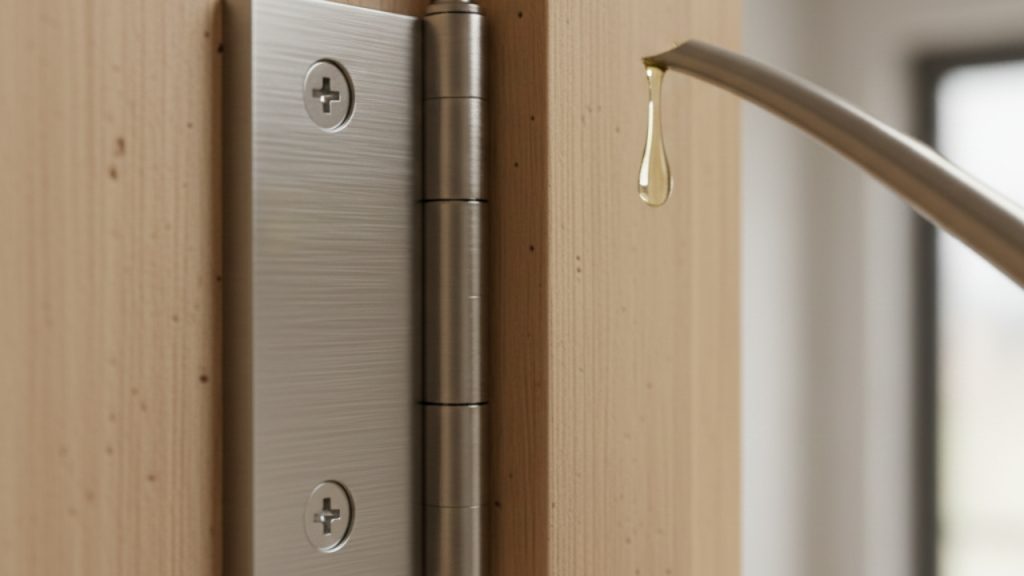 O macete da gota de azeite para acabar com o nheco nheco da porta em um segundo