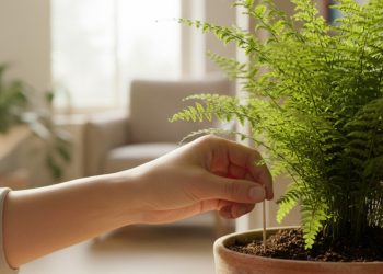 Truque do palito para regar plantas corretamente e evitar que morram por excesso ou falta de água
