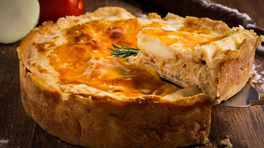 torta de frango de liquidificador
