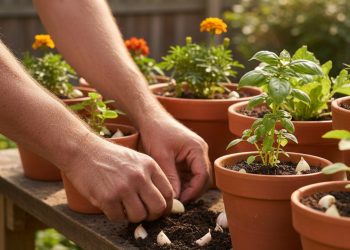 Método natural com alho que jardineiros estão adotando para plantas mais fortes