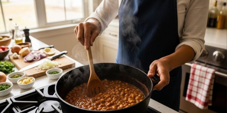 Como deixar o feijão com caldo grosso sem precisar de panela de pressão