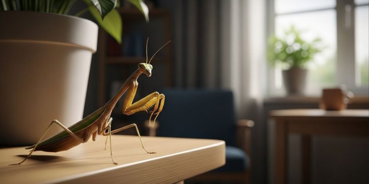 O que quer dizer quando aparece um louva-a-deus na sua sala?