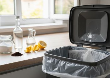 Como eliminar o mau cheiro da lixeira usando itens que você já tem em casa