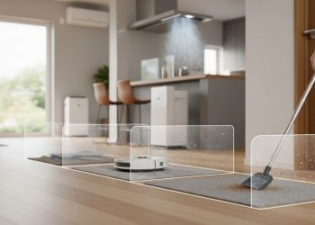 Que tecnologias evitam sujeira antes de limpar e facilitam a rotina da casa?