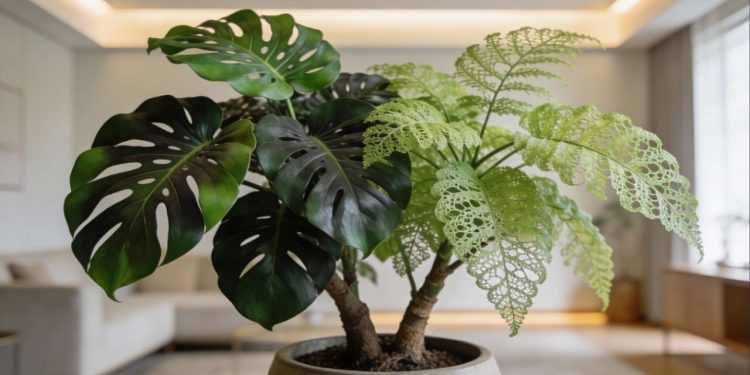 A elegante Árvore da Felicidade famosa por transformar qualquer sala com sua folhagem ornamental única