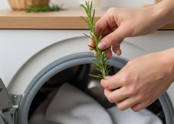 Por que as pessoas estão colocando alecrim na máquina de lavar roupas?