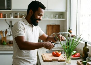 Pare de comprar cebolinha no mercado! Use apenas um copo de água e um cantinho de luz para plantar as suas próprias plantinhas naturais