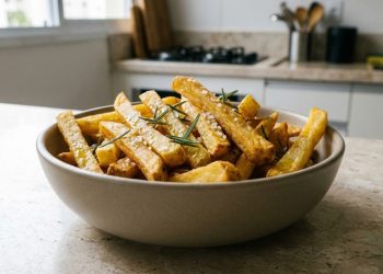 O macete pra fazer batata frita super crocante na air fryer que parece que foi frita no óleo