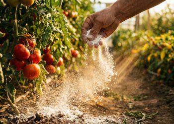 O pózinho branco que deixa seu pé de tomate carregado o ano todo